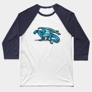 Tsunami Seawing Pixel Art Baseball T-Shirt